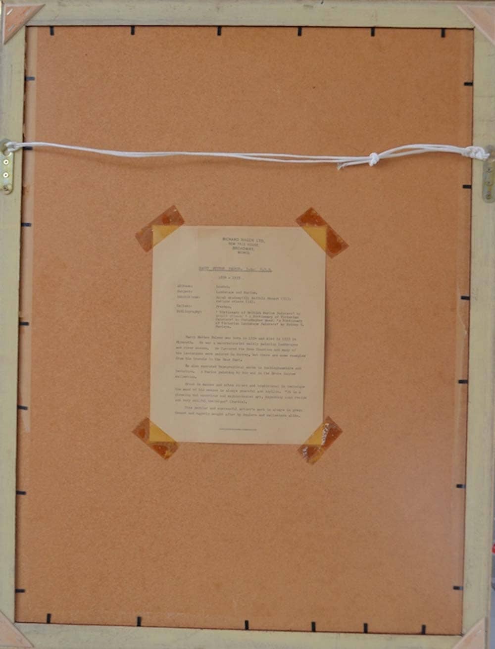 Harold Sutton PALMER (1854-1933) English