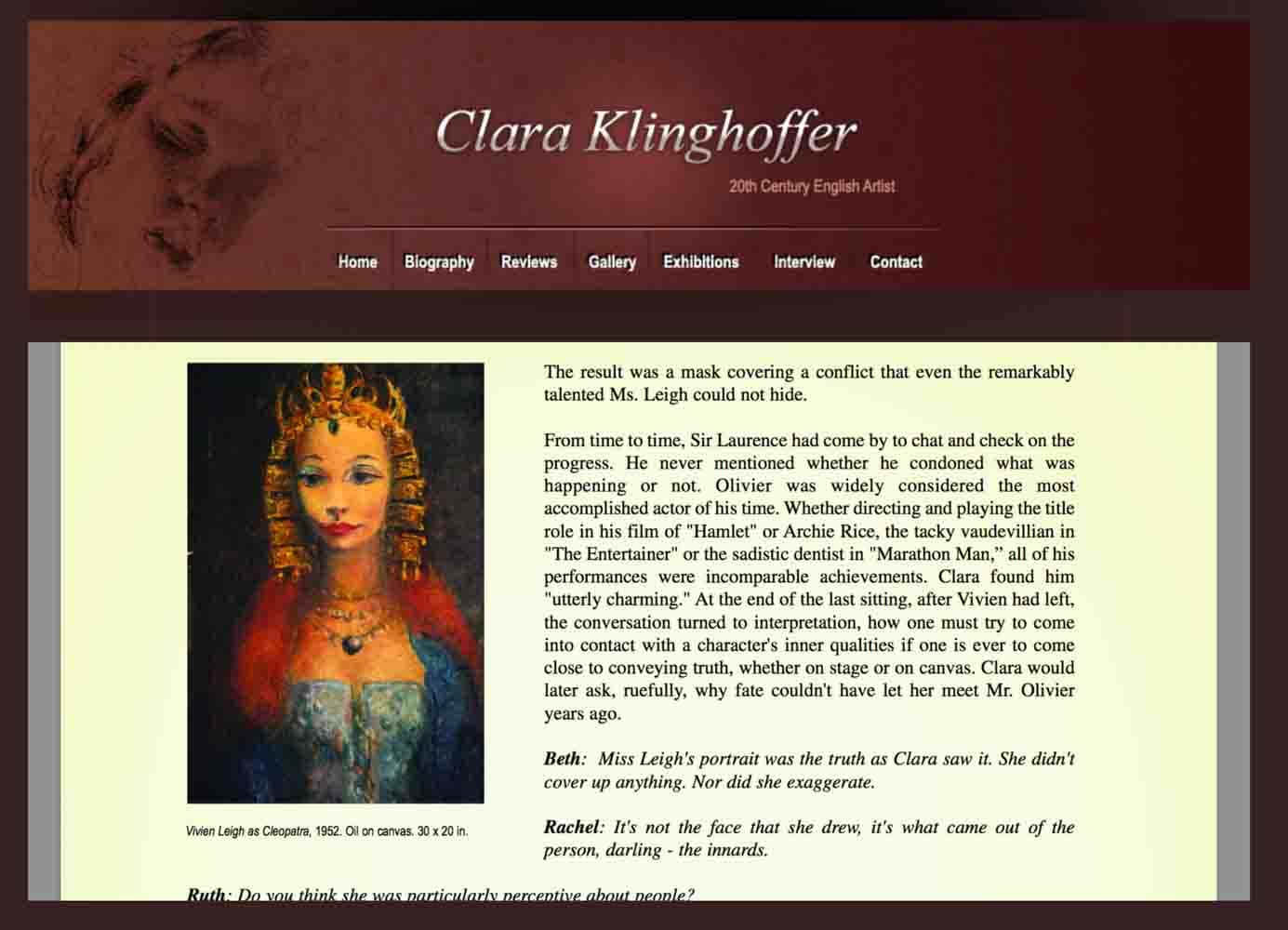 C. KLINGHOFFER 1900-1972 Ukrainian - Austrian - English